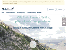 Tablet Screenshot of aktivfinans.se